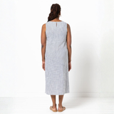 Style Arc Yvette Woven Dress Pattern Stripe Back2