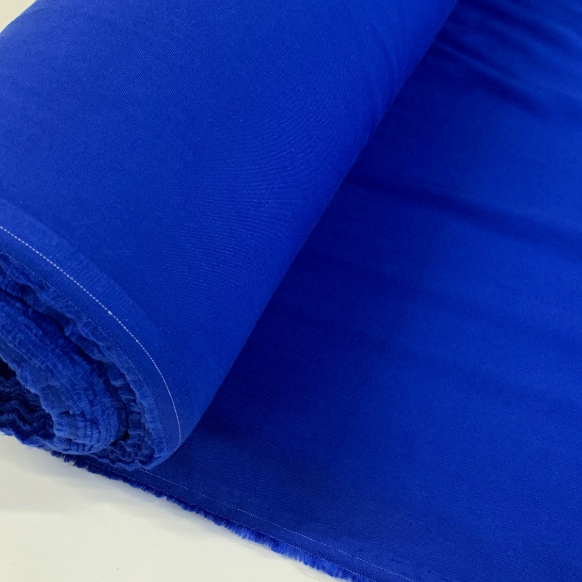 Plain Blue Viscose Dress Fabric Super Drape Royal Roll