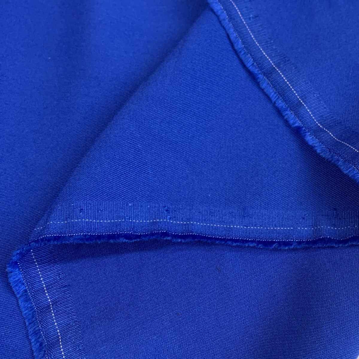 Plain Blue Viscose Dress Fabric Super Drape Royal Fold