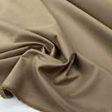 Pale Beige Italian Ex-Designer Cotton Chino Fabric Takes the Biscuit CU