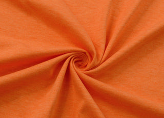 Tangerine Viscose Lycra Orange Knit Jersey Fabric Twist