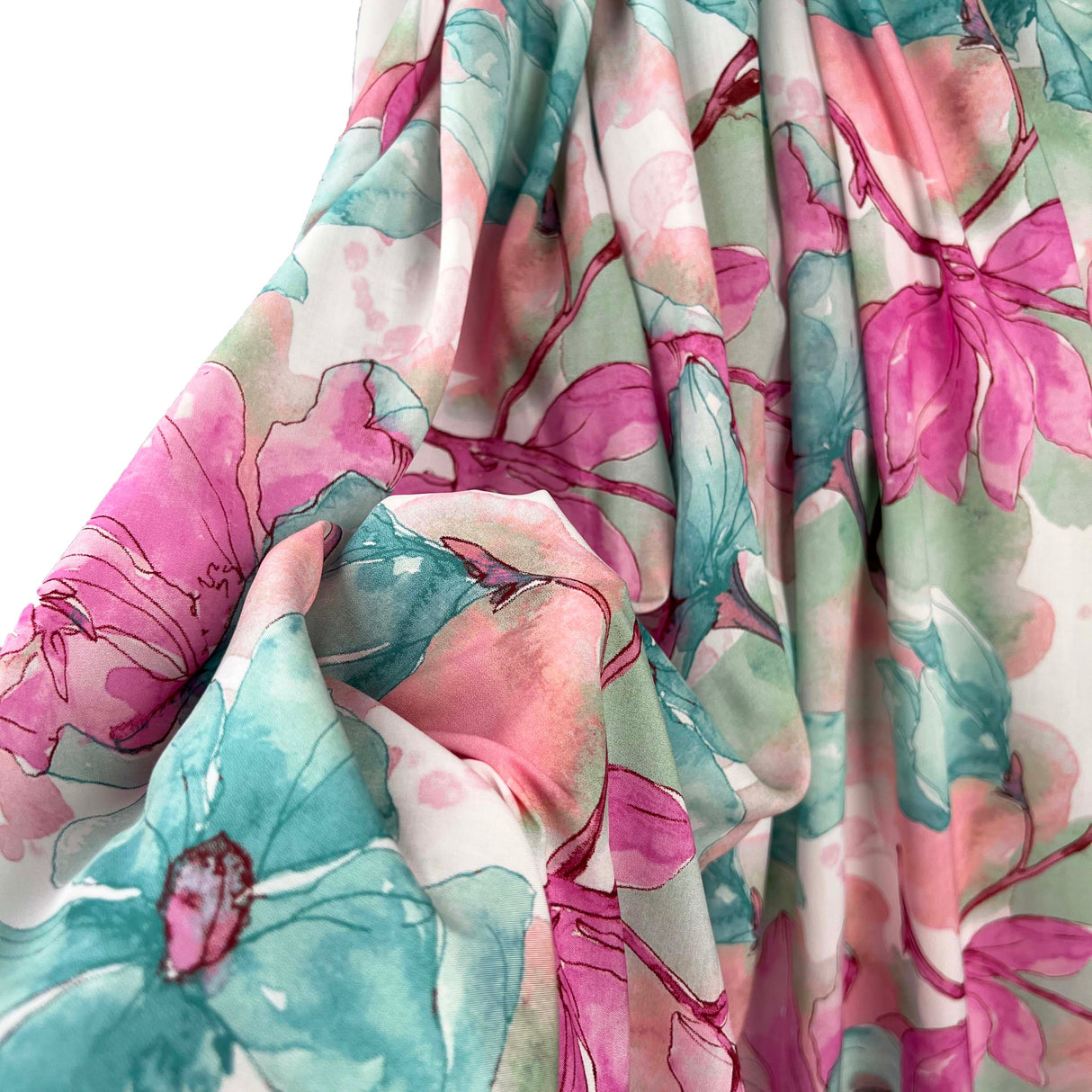 Tencel - Floral Watercolour