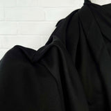 Tencel Tilliti Black Twill 250gsm Suiting Fabric CU
