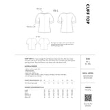 The Assembly Line - Cuff Top Pattern Back Cover