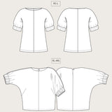 The Assembly Line - Cuff Top Pattern Outline