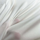 White Fine Nylon Jersey Dressmaking Fabric A Long Stretch 