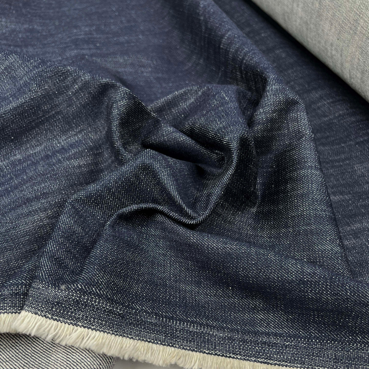 Heavyweight 14oz Blue Denim Cotton Twill Jean Fabric The Riveter CU