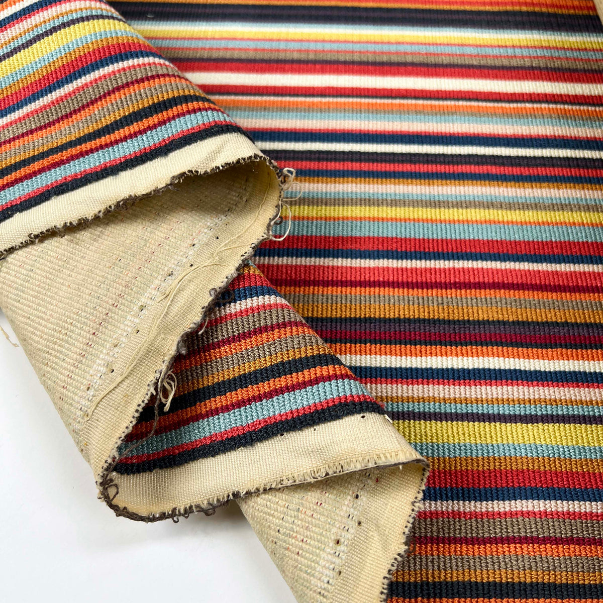 The Thirteenth Stripe Furnishing Multi Colour Deadstock Fabric Fold