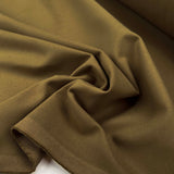 Light Brown Italian Ex-Designer Brushed Cotton Chino Fabric Tom Tom CU
