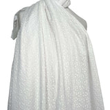 White Floral Embroidered Cotton Lawn Dress Fabric Twice as Nice
