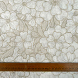 Vintage_Embroidered_Cotton_Floral_Sand_169gsm_Dress_Fabric_Ruler