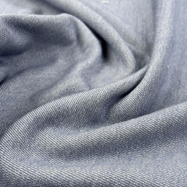 Vintage Marl Sweatshirt Sky Cotton Jersey Fabric CU