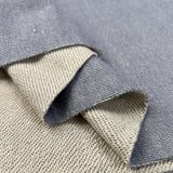 Vintage Marl Sweatshirt Sky Cotton Jersey Fabric Fold