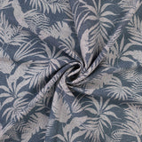 Airflow Viscose - Denim Palm Leaf