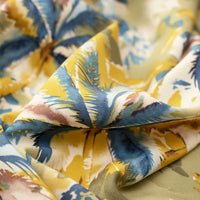 Viscose Poplin - Paradise Palm - Blue