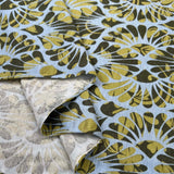 Viscose Jersey Flowerful Green Spandex Abstract Floral Knit Fabric Fold