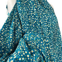 Viscose Lawn - Daisy - Teal