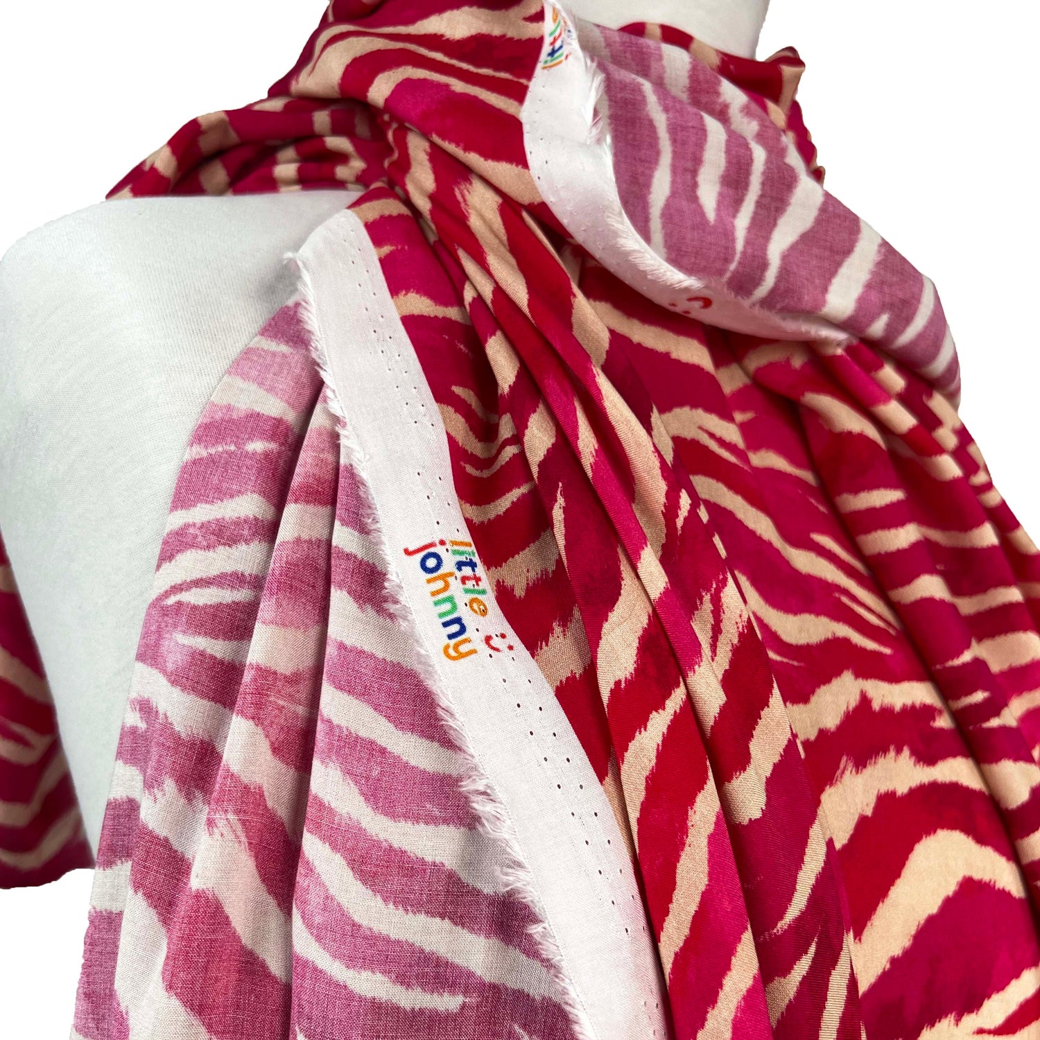 Viscose Lawn - Pink Safari