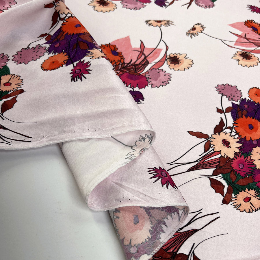 Lightweight Dress Fabric Viscose Panel - Floral Sonata Fold