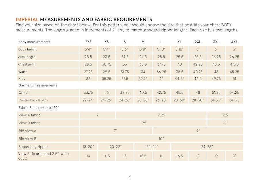 Wardrobe By Me - Unisex Zipper Hoodie Pattern