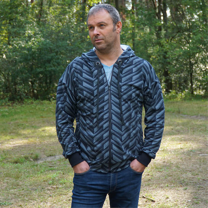 Wardrobe By Me - Unisex Zipper Hoodie Pattern