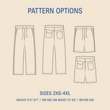 Wardrobe By Me - Men's Summer Trousers & Shorts Pattern