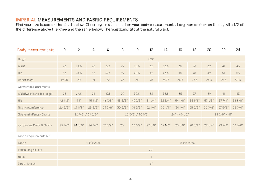 Wardrobe By Me - Bermuda Pants & Shorts Pattern
