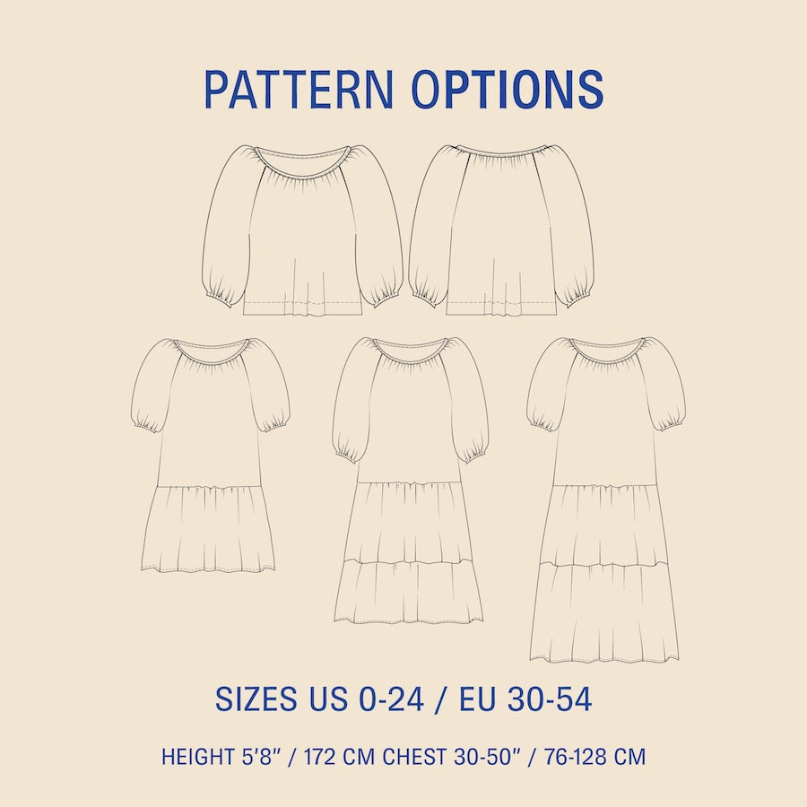 Wardrobe by me - Moira Blouse & Dress Pattern