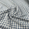 Washed Cotton Gingham Jacquard - Dusty Blue