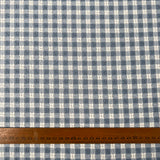 Washed_Cotton_Gingham_Jacquard_Dusty_Blue_Check_White_Woven_Shirting_Fabric_Ruler