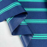 Water Resistant Canvas Blue Stripe Fabric Fold