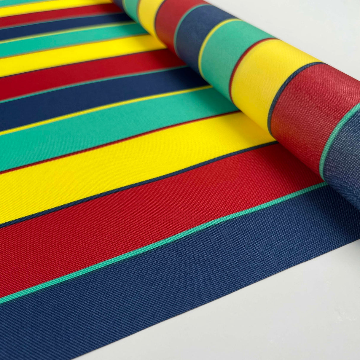 Water Resistant Canvas Multi Stripe Fabric Roll