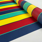 Water Resistant Canvas Multi Stripe Fabric Roll