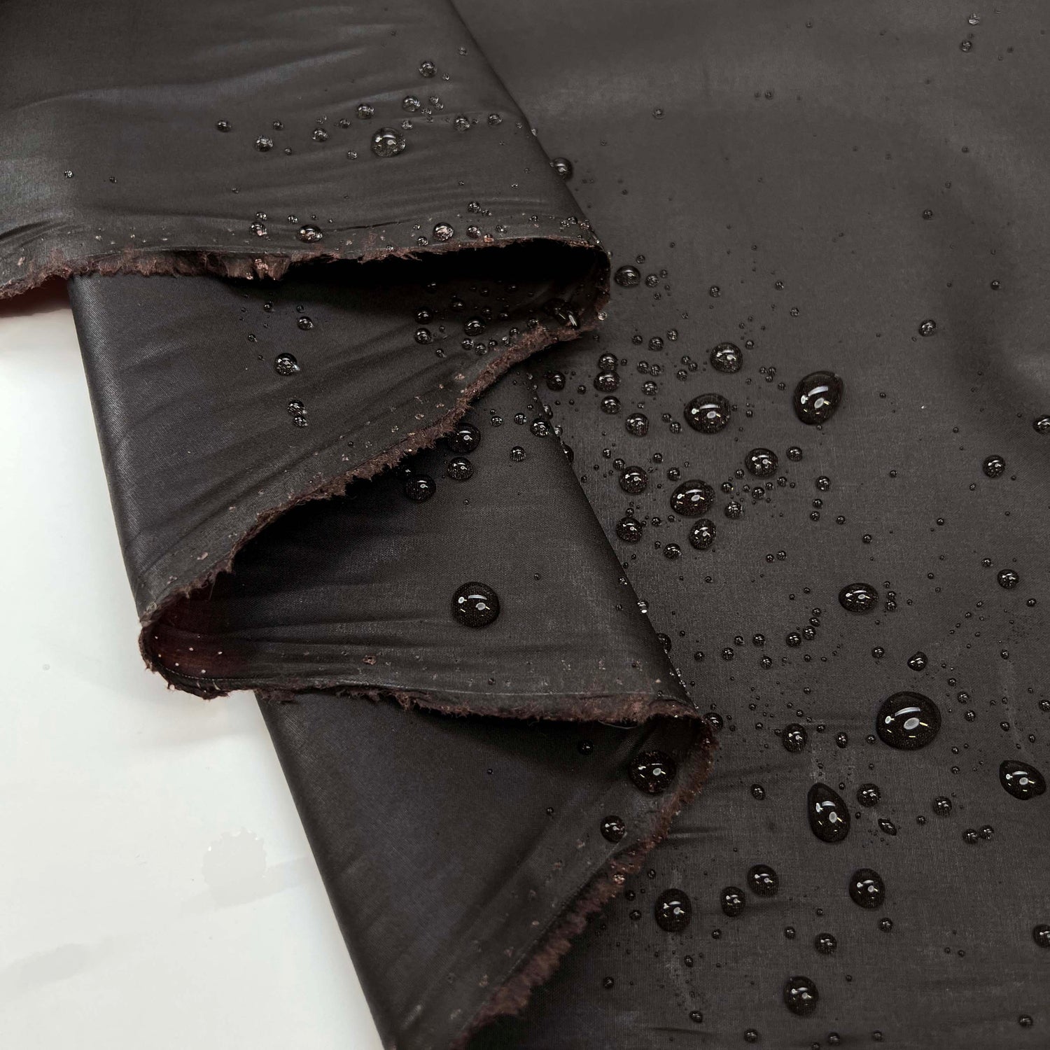 Waxed Cotton Chera 4oz Dark Brown Water Resistant Coating Fabric Splash
