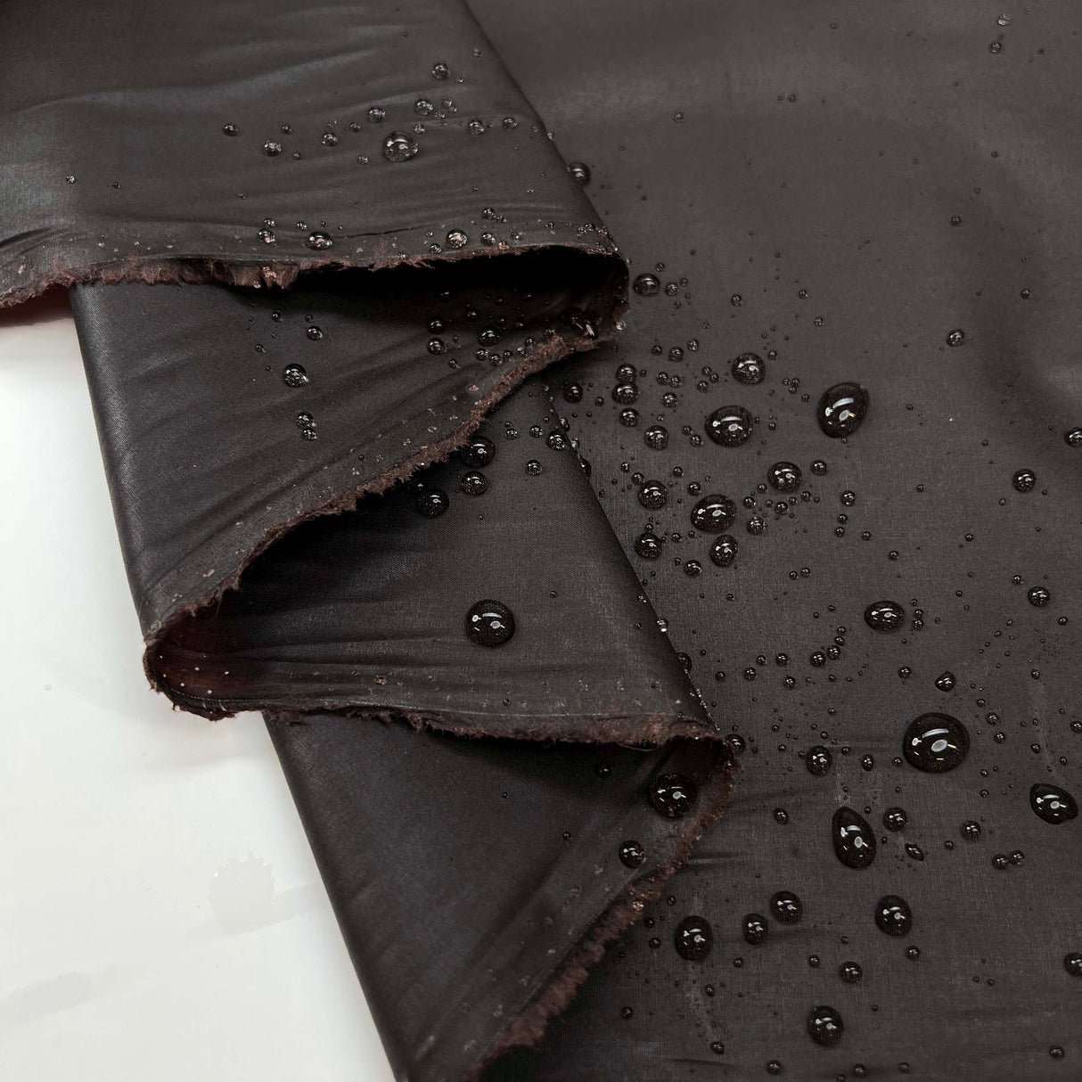 Waxed Cotton Chera 4oz Dark Brown Water Resistant Coating Fabric Splash