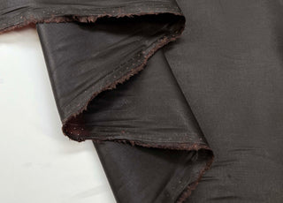 Waxed Cotton Chera 4oz Dark Brown Water Resistant Coating Fabric Fold