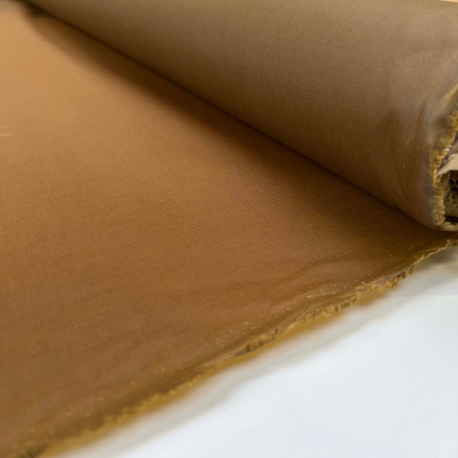 Waxed Cotton Eiger 6oz Caramel Water Resistant Coating Fabric Roll