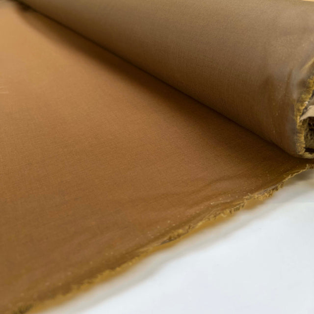 Waxed Cotton Eiger 6oz Caramel Water Resistant Coating Fabric Roll