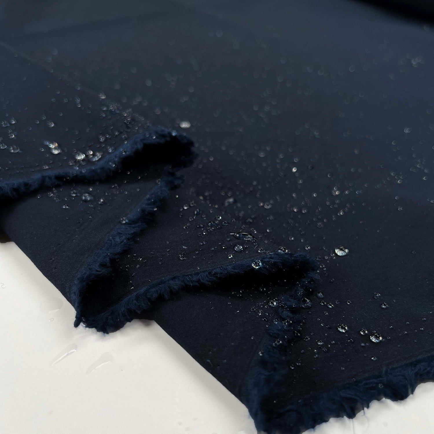 Wayfarer 6oz Wax Cotton Brook Blue Fabric Fold