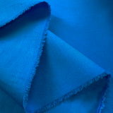 Wide Width Cotton Poplin Dark Turquoise Blue Plain Woven Dress Fabric Fold