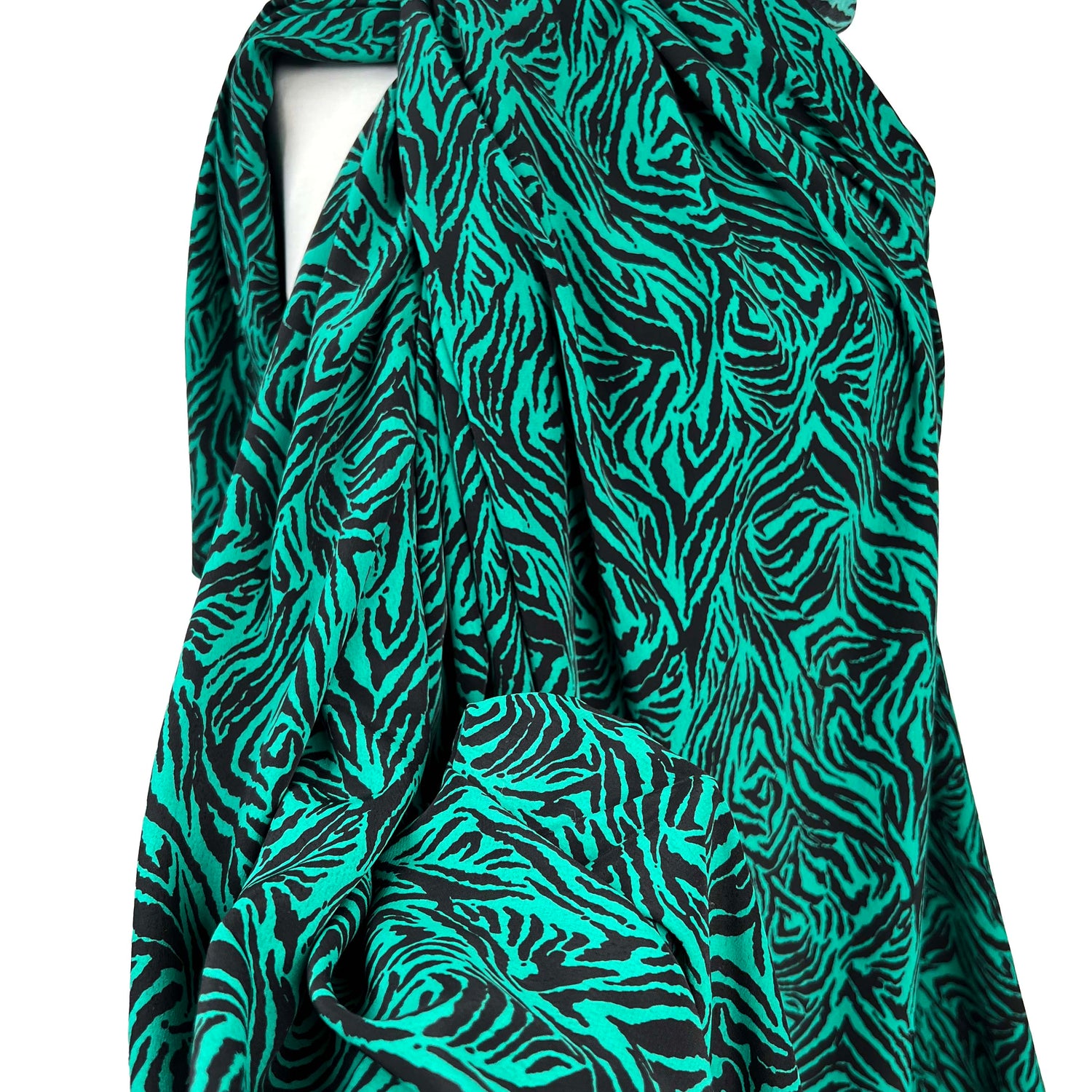 Wild_Zebra_Emerald_Green_Black_Polyester_Animal_Print_Dress_Fabric_CU