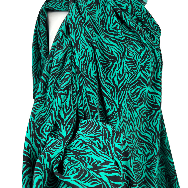 Wild_Zebra_Emerald_Green_Black_Polyester_Animal_Print_Dress_Fabric_CU