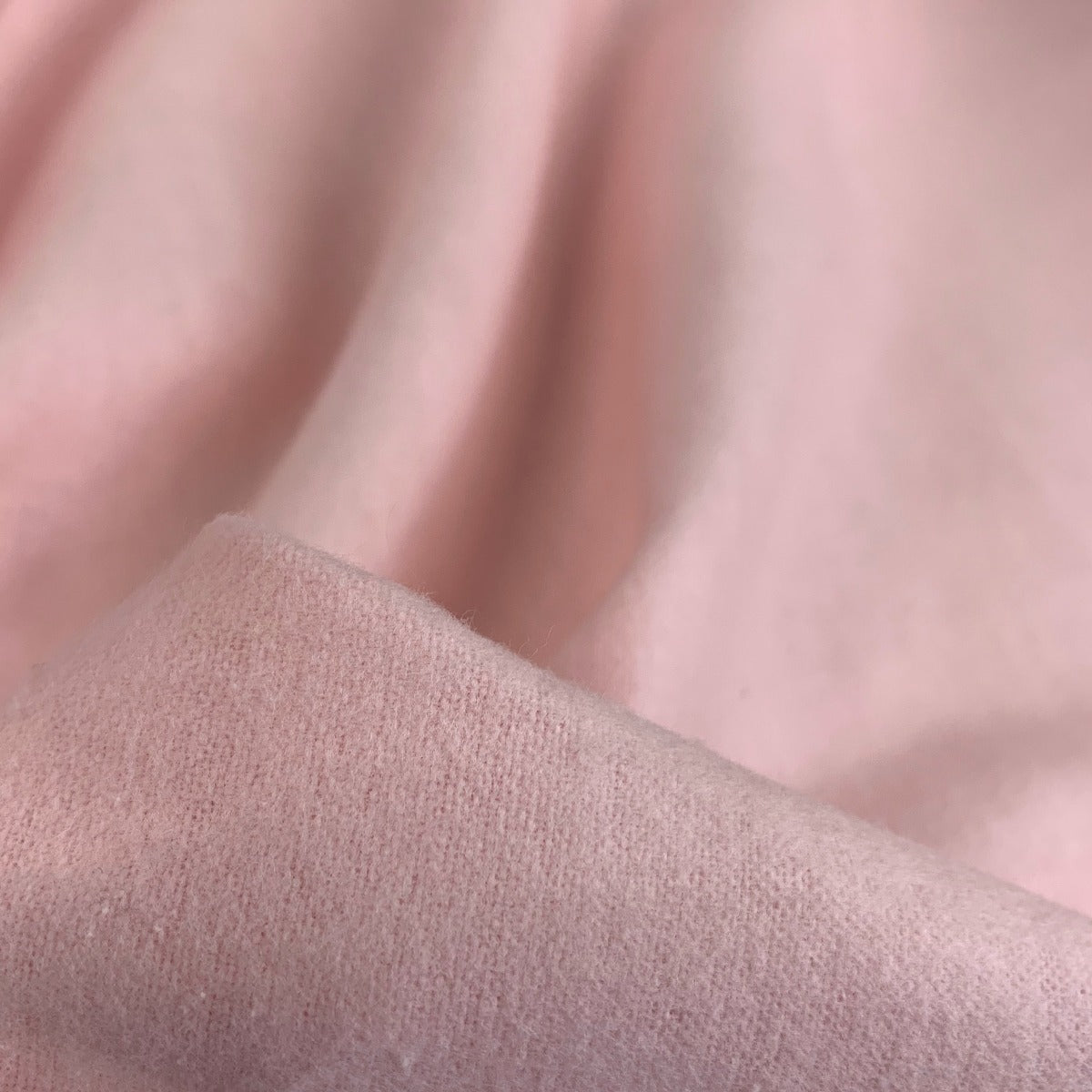 Brushed Cotton Flannel Fabric Winceyette Plain - Pale Pink