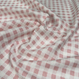 Winceyette Check - Pastel Pink
