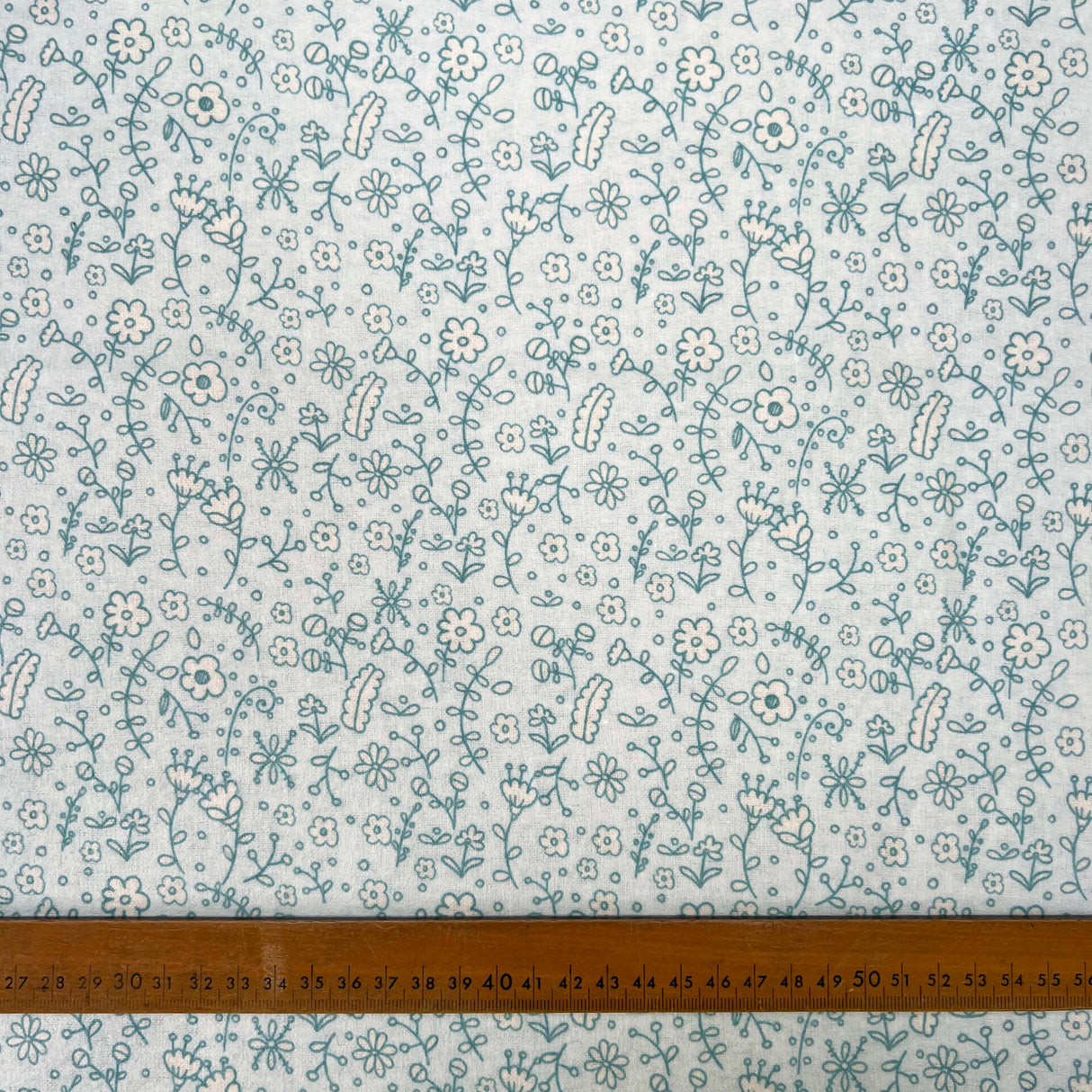 Winceyette - Flowers - Blue