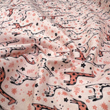 Winceyette - Giraffes - Pink