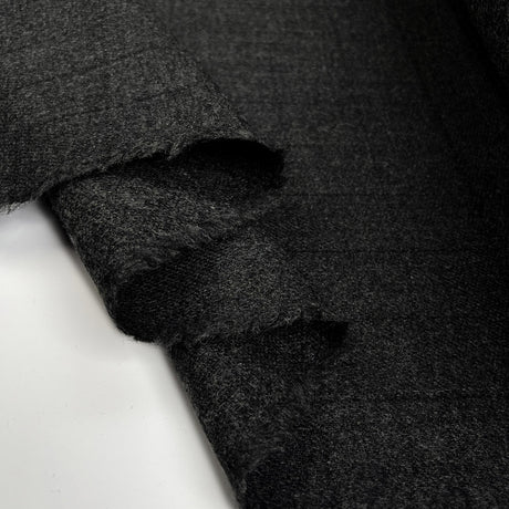 Wool Suiting - Cut Check Grey