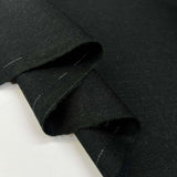 Worsted Wool Flannel Jeremy British Woven Fine Dark Green Suiting Fabric Fold