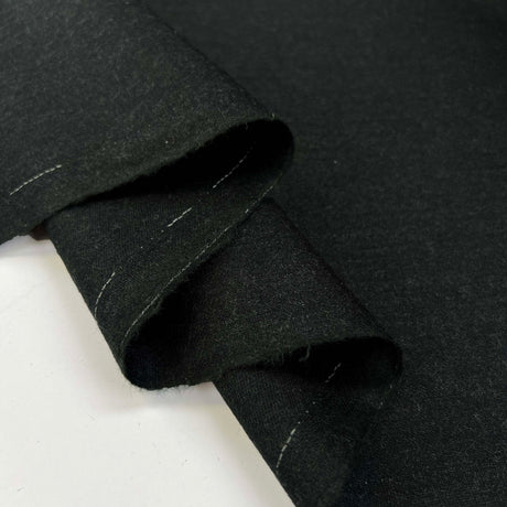 Worsted Wool Flannel Jeremy British Woven Fine Dark Green Suiting Fabric Fold