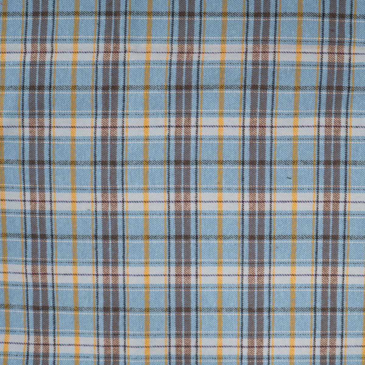 Country Flannel Sky Check Brushed Cotton Dress Fabric fabric, undefined